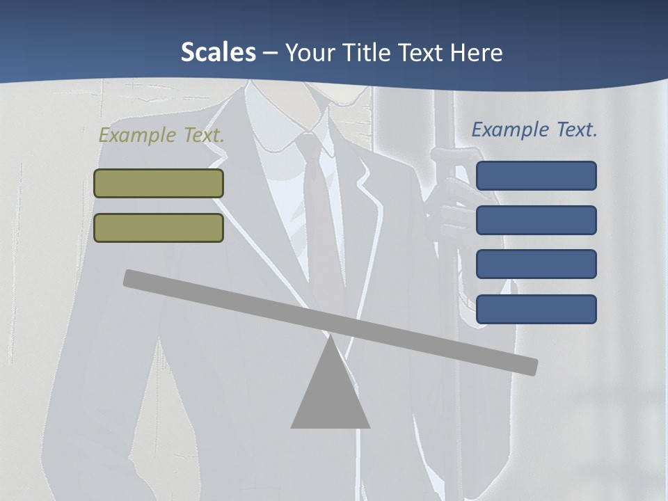 A Man In A Suit And Tie Holding An Umbrella PowerPoint Template