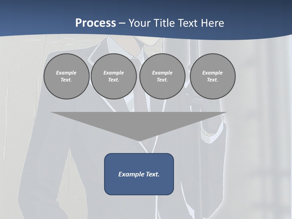 A Man In A Suit And Tie Holding An Umbrella PowerPoint Template