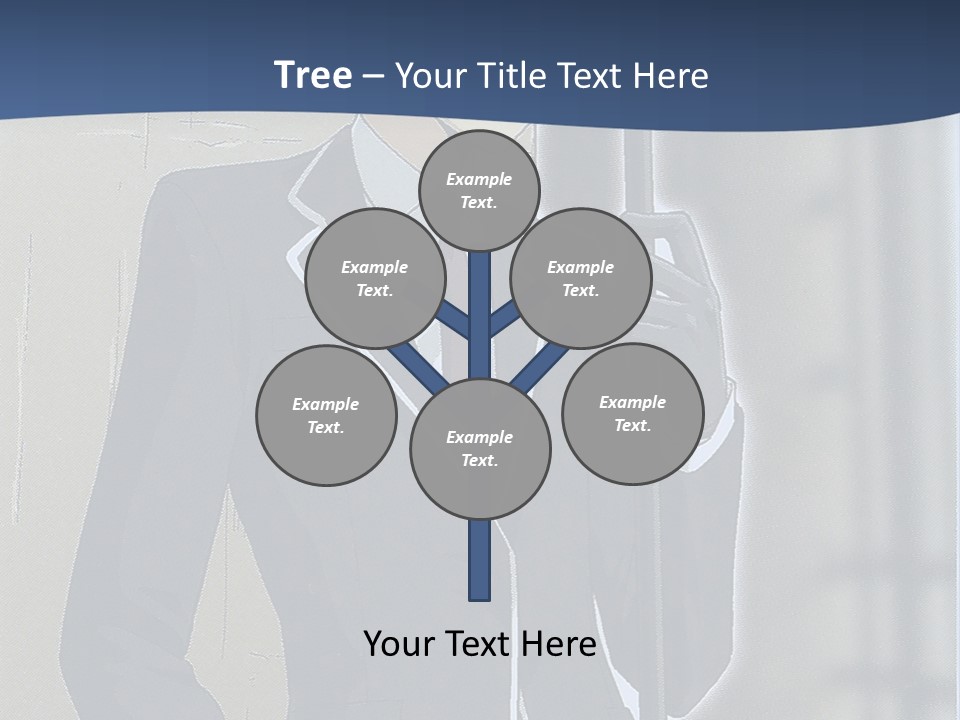 A Man In A Suit And Tie Holding An Umbrella PowerPoint Template