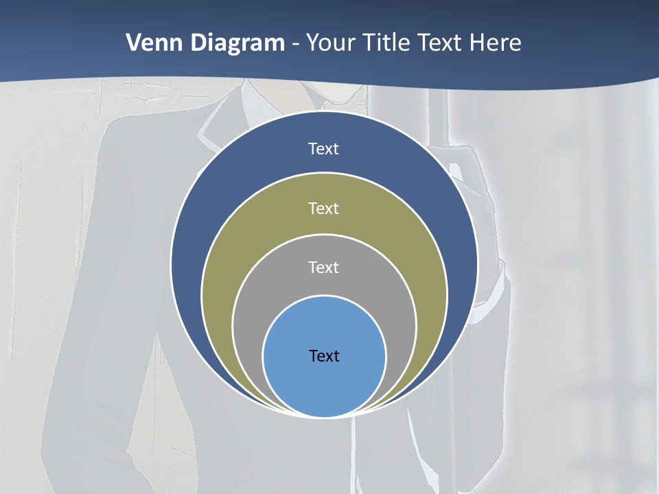 A Man In A Suit And Tie Holding An Umbrella PowerPoint Template