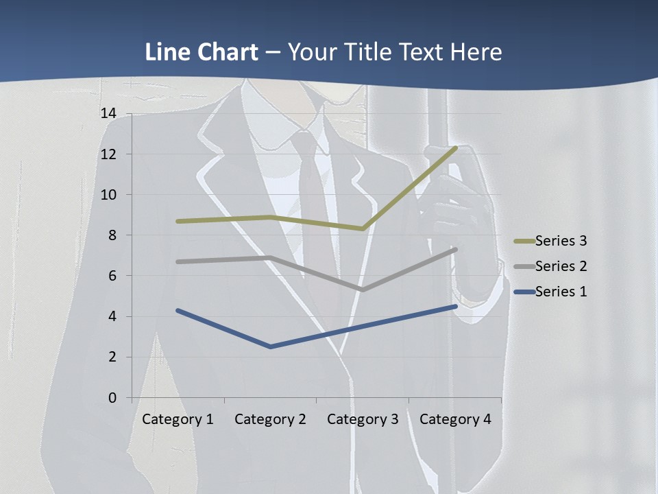 A Man In A Suit And Tie Holding An Umbrella PowerPoint Template