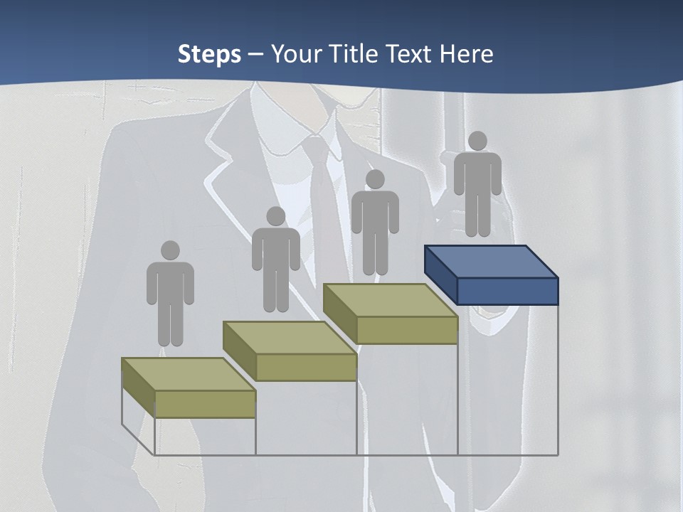 A Man In A Suit And Tie Holding An Umbrella PowerPoint Template