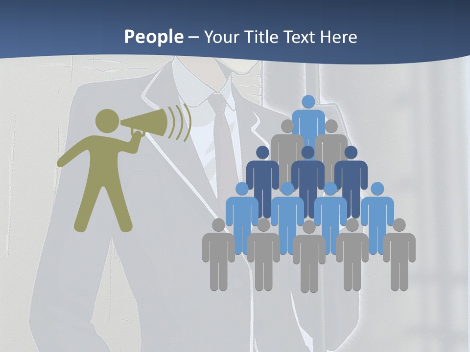 A Man In A Suit And Tie Holding An Umbrella PowerPoint Template