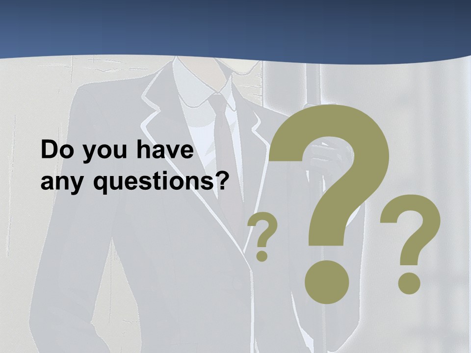 A Man In A Suit And Tie Holding An Umbrella PowerPoint Template