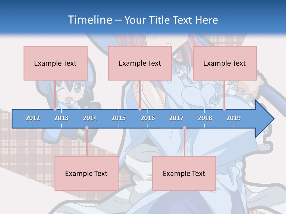 A Girl With Pink Hair And A Blue Hat Is Holding A Broom PowerPoint Template