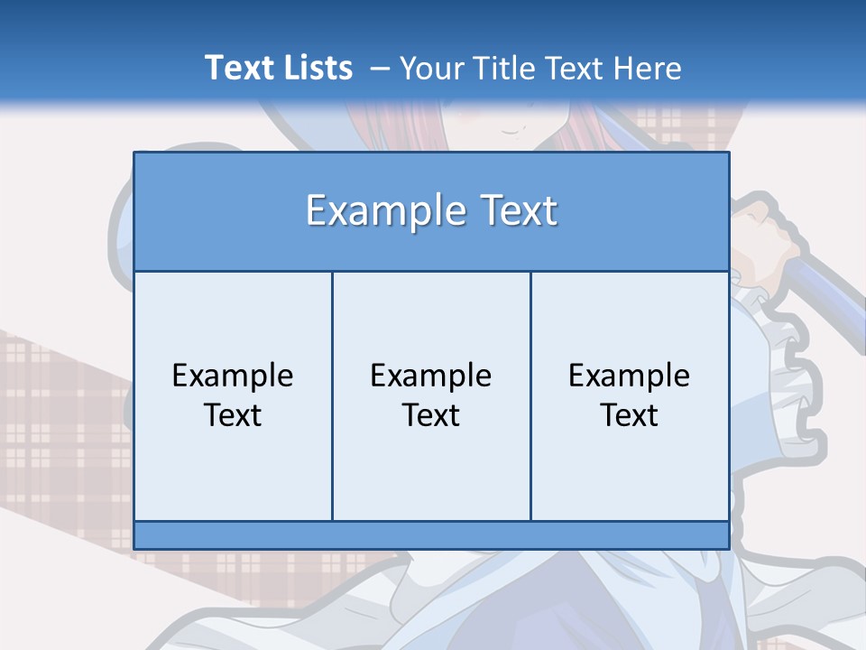 A Girl With Pink Hair And A Blue Hat Is Holding A Broom PowerPoint Template