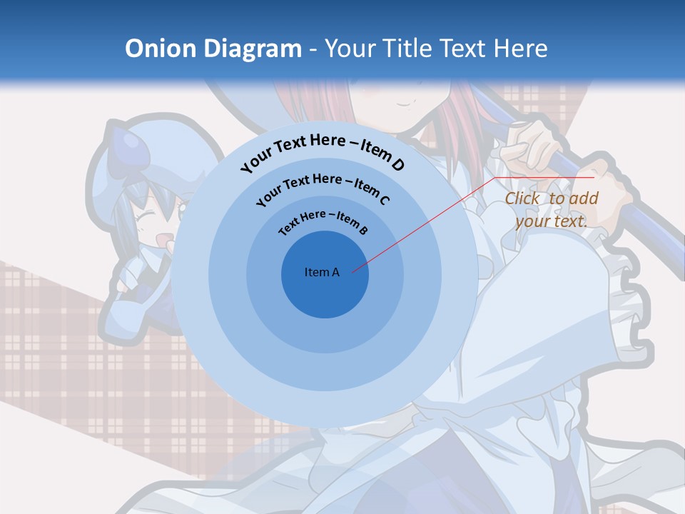 A Girl With Pink Hair And A Blue Hat Is Holding A Broom PowerPoint Template