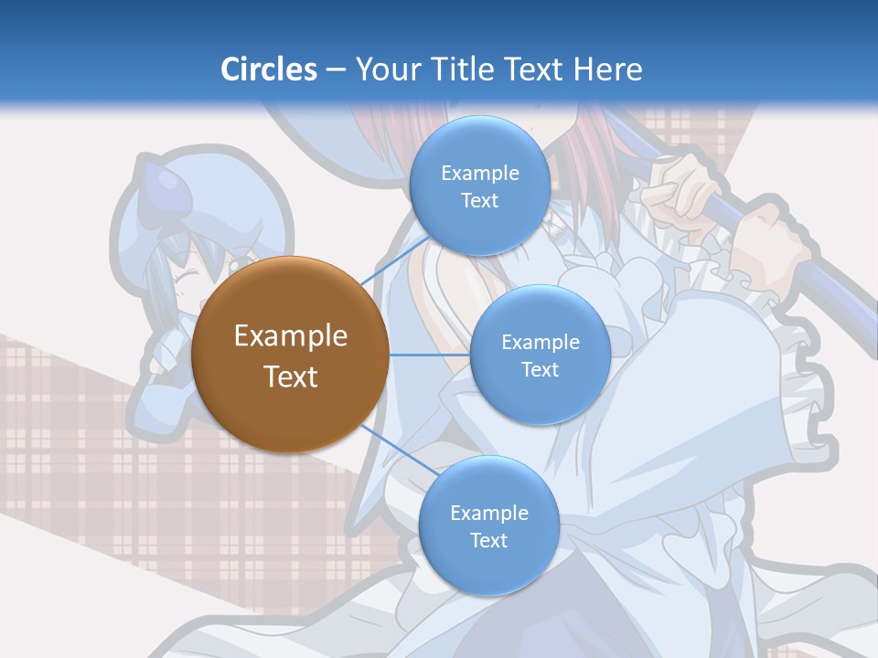 A Girl With Pink Hair And A Blue Hat Is Holding A Broom PowerPoint Template