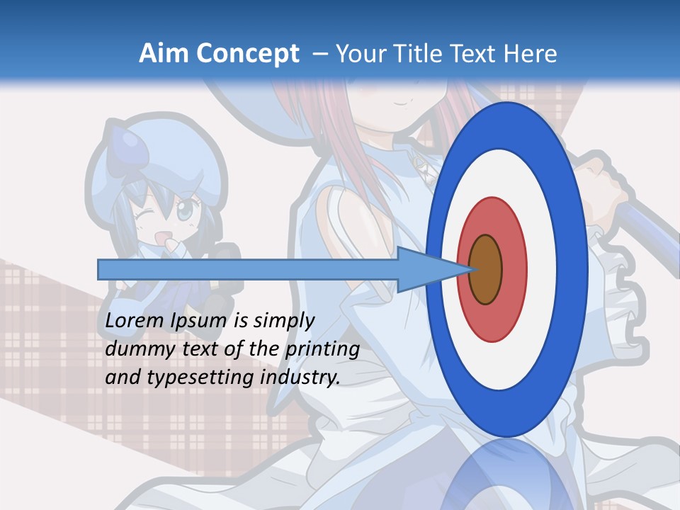 A Girl With Pink Hair And A Blue Hat Is Holding A Broom PowerPoint Template