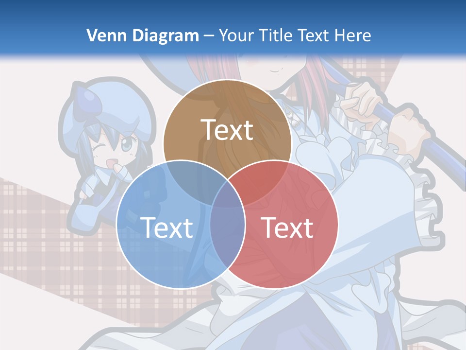 A Girl With Pink Hair And A Blue Hat Is Holding A Broom PowerPoint Template