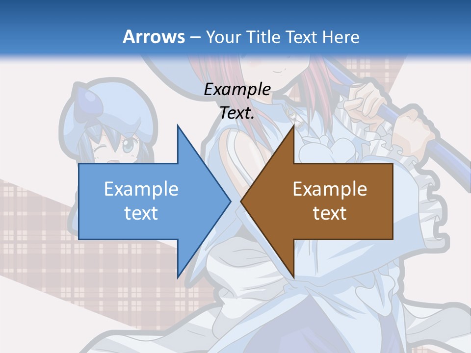 A Girl With Pink Hair And A Blue Hat Is Holding A Broom PowerPoint Template