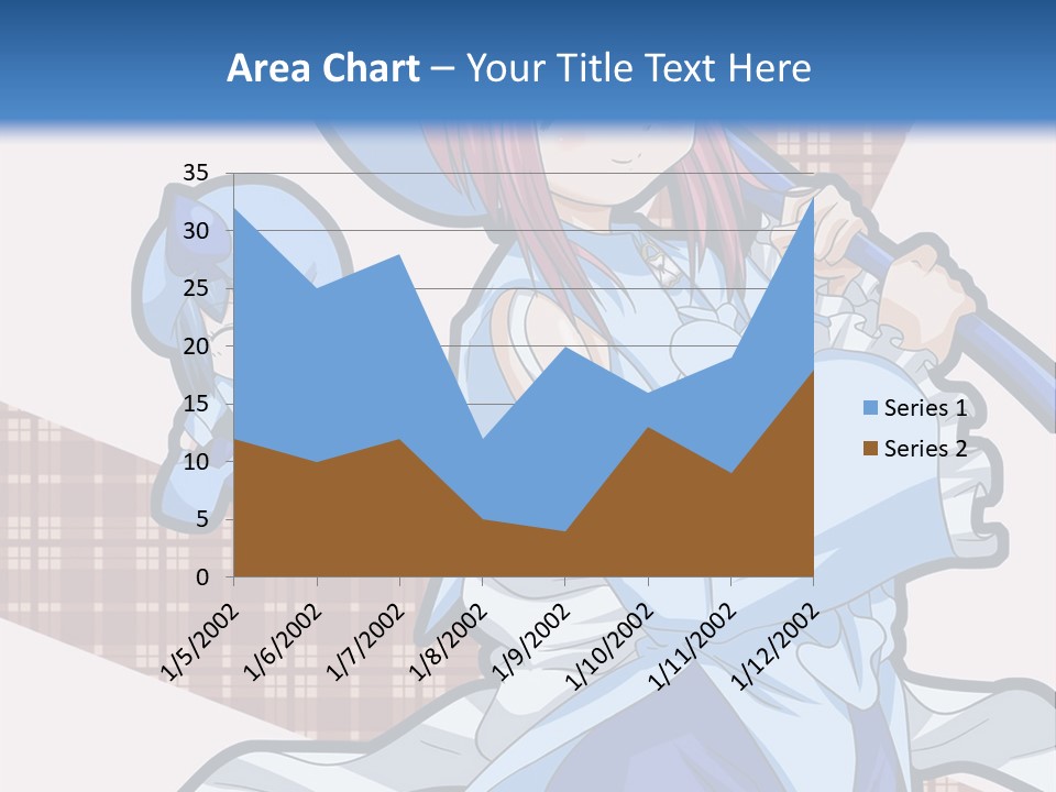 A Girl With Pink Hair And A Blue Hat Is Holding A Broom PowerPoint Template