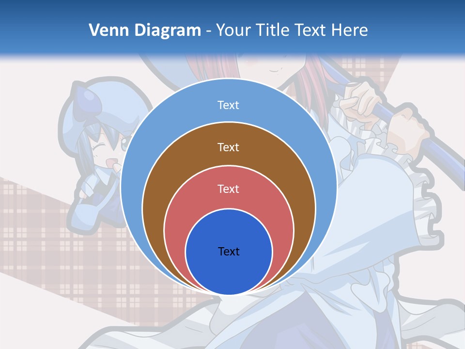 A Girl With Pink Hair And A Blue Hat Is Holding A Broom PowerPoint Template