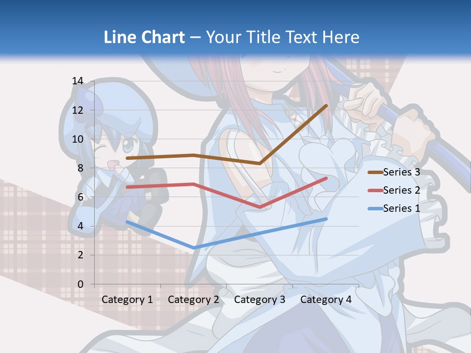 A Girl With Pink Hair And A Blue Hat Is Holding A Broom PowerPoint Template