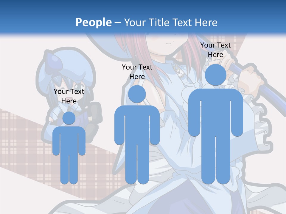 A Girl With Pink Hair And A Blue Hat Is Holding A Broom PowerPoint Template