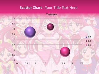 A Group Of Anime Girls With Pink Hair PowerPoint Template