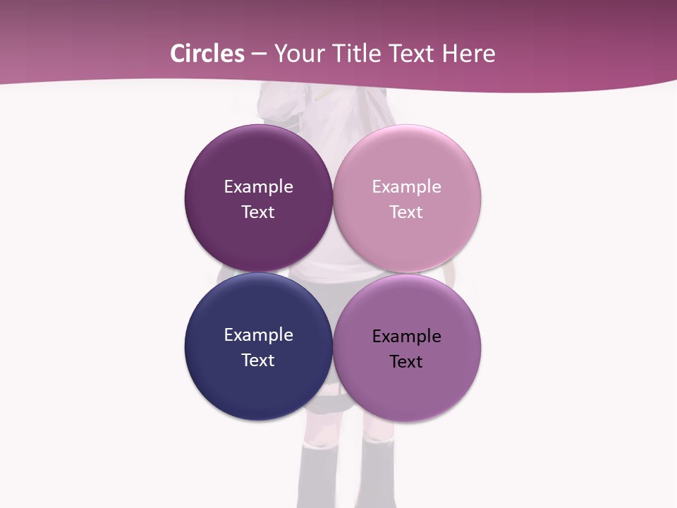 A Girl In A Short Skirt Is Standing In Front Of A Pink Background PowerPoint Template