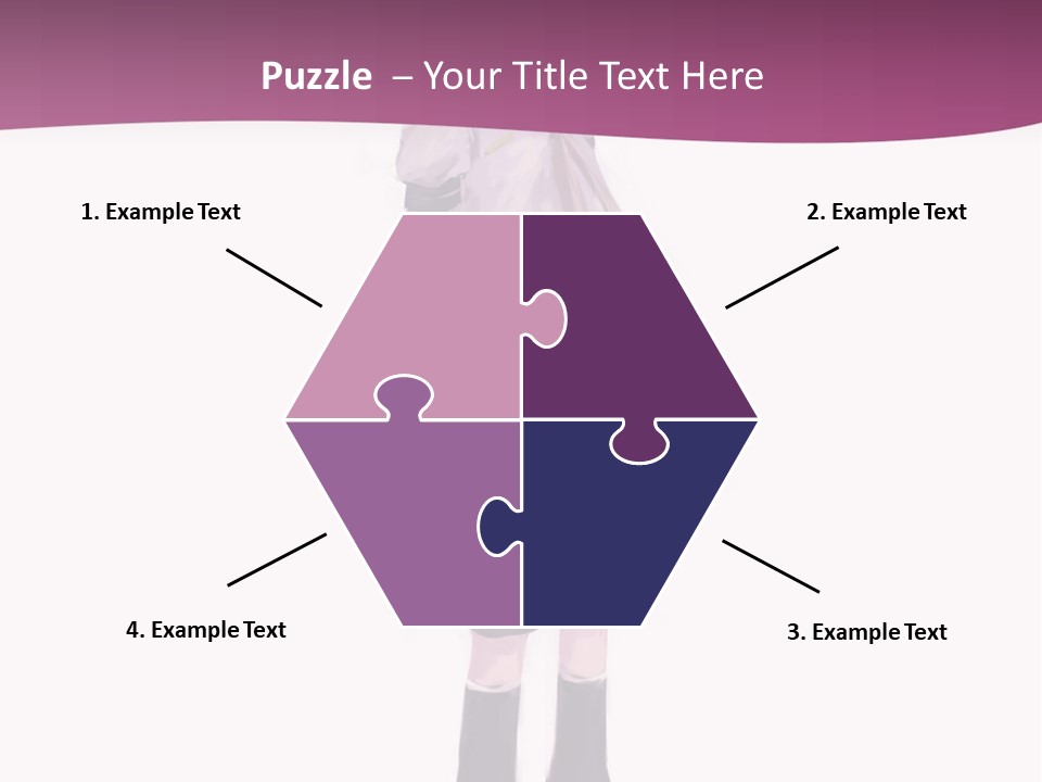 A Girl In A Short Skirt Is Standing In Front Of A Pink Background PowerPoint Template