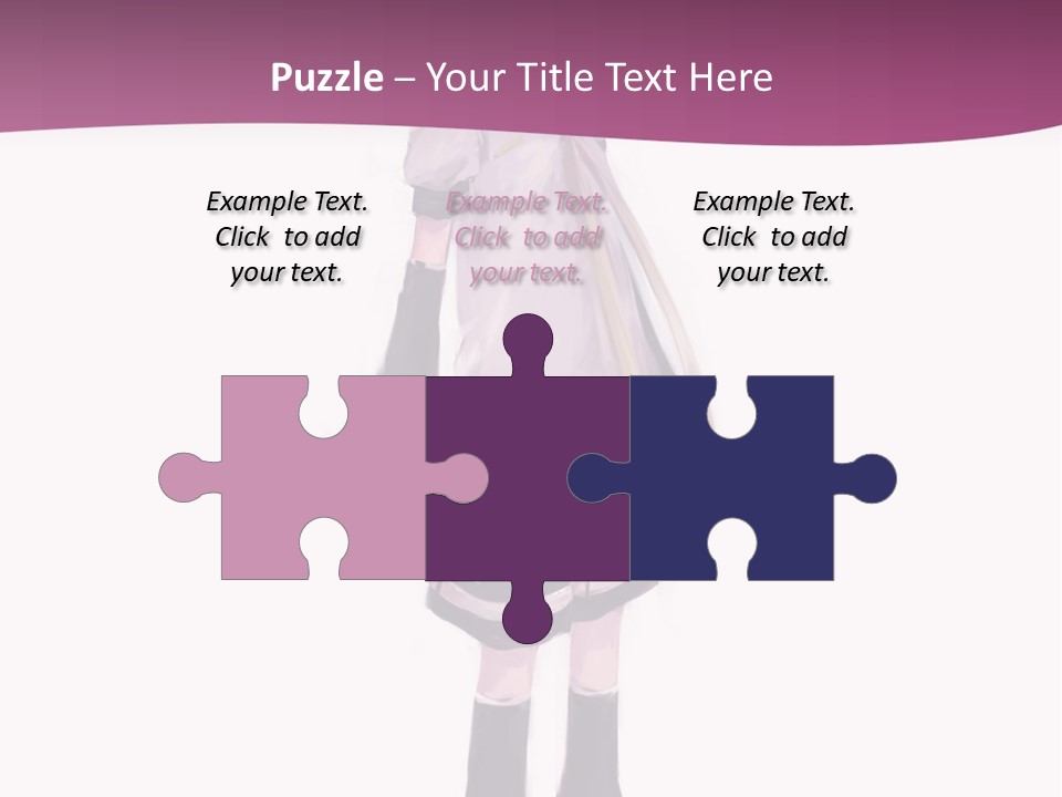 A Girl In A Short Skirt Is Standing In Front Of A Pink Background PowerPoint Template