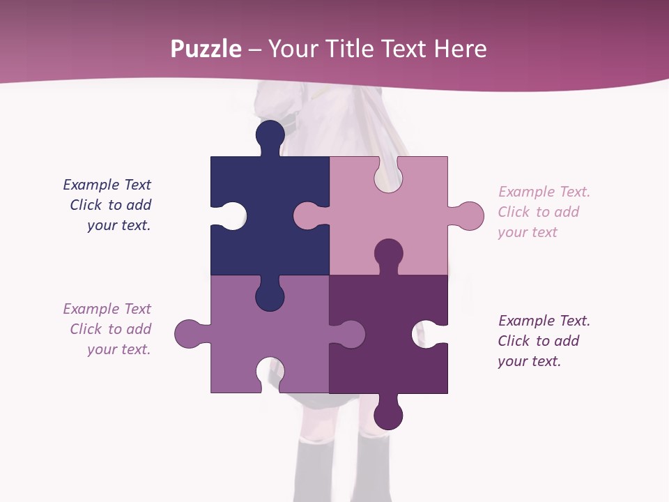 A Girl In A Short Skirt Is Standing In Front Of A Pink Background PowerPoint Template