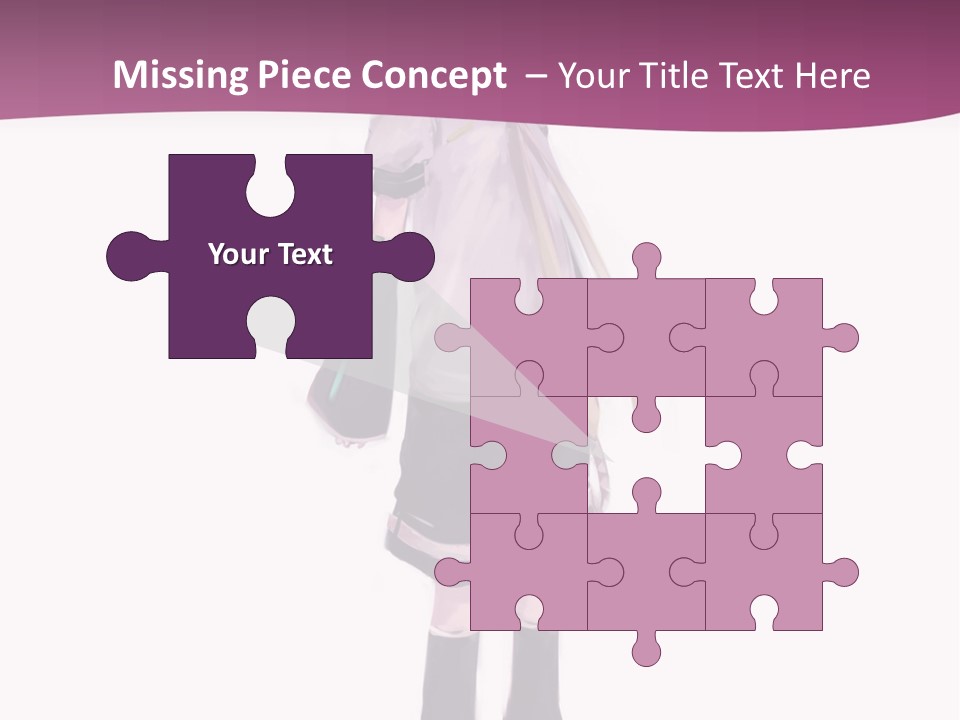 A Girl In A Short Skirt Is Standing In Front Of A Pink Background PowerPoint Template