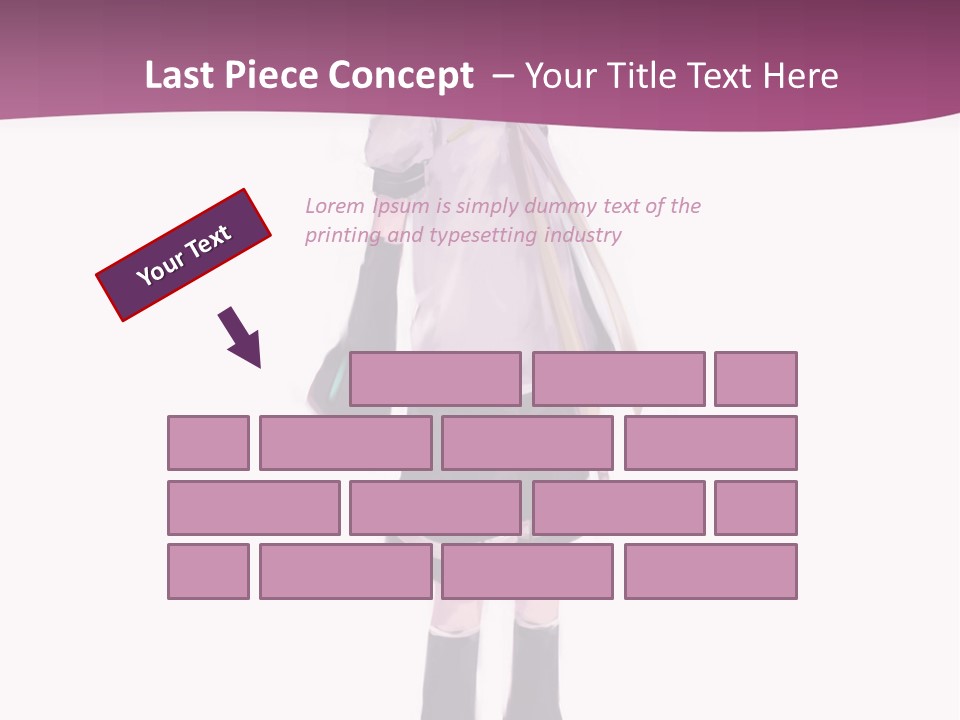 A Girl In A Short Skirt Is Standing In Front Of A Pink Background PowerPoint Template