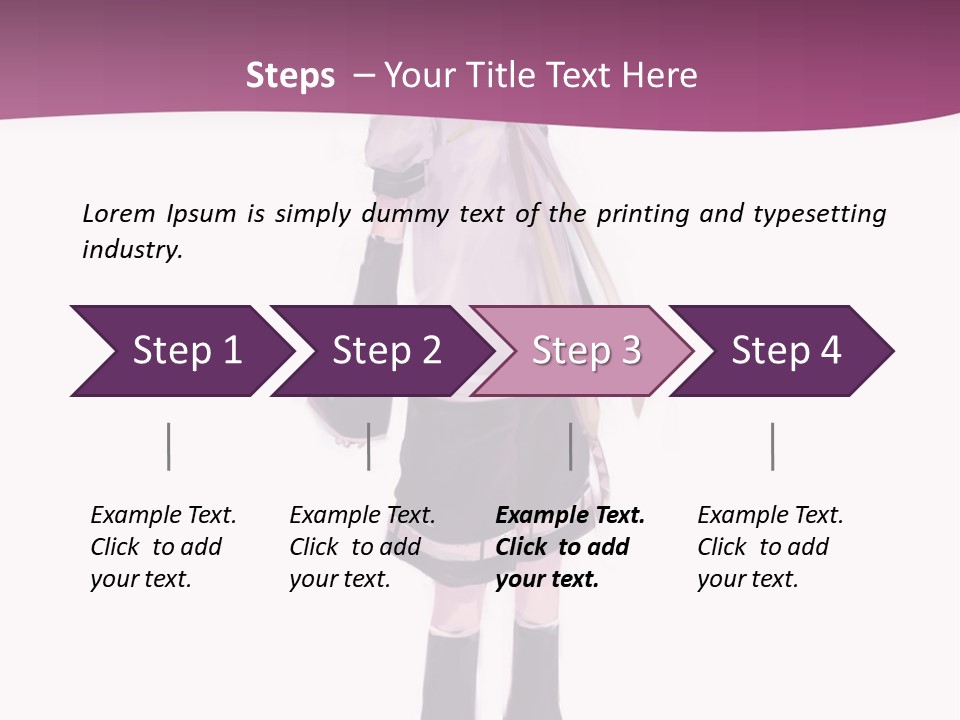 A Girl In A Short Skirt Is Standing In Front Of A Pink Background PowerPoint Template