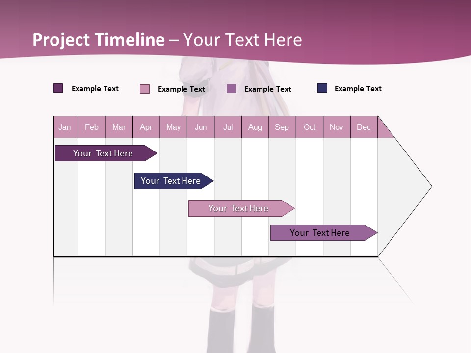 A Girl In A Short Skirt Is Standing In Front Of A Pink Background PowerPoint Template