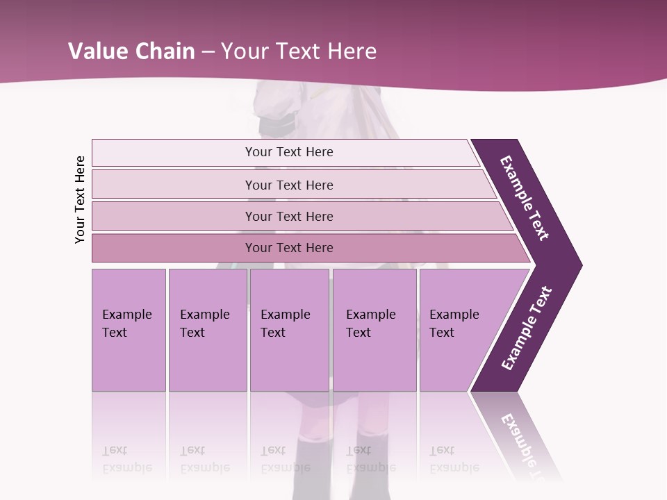 A Girl In A Short Skirt Is Standing In Front Of A Pink Background PowerPoint Template