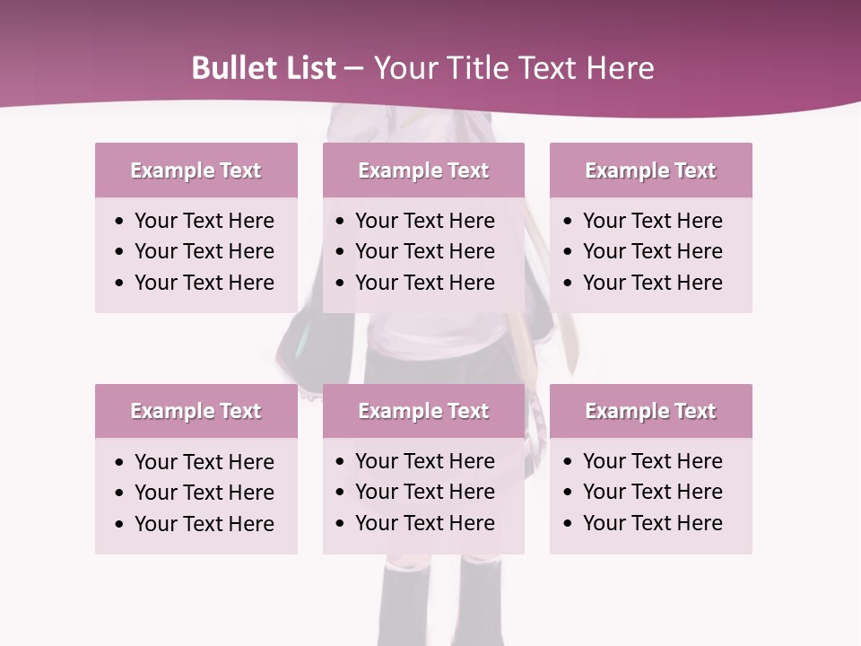 A Girl In A Short Skirt Is Standing In Front Of A Pink Background PowerPoint Template