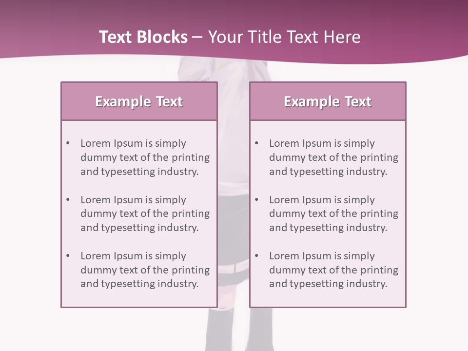 A Girl In A Short Skirt Is Standing In Front Of A Pink Background PowerPoint Template