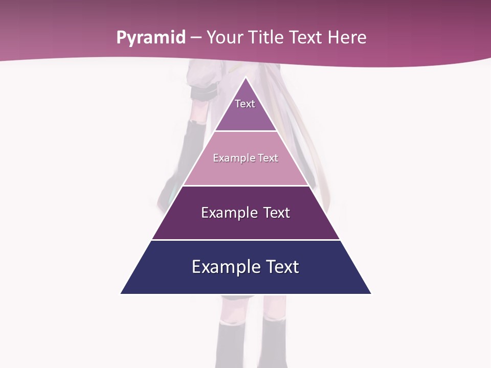 A Girl In A Short Skirt Is Standing In Front Of A Pink Background PowerPoint Template