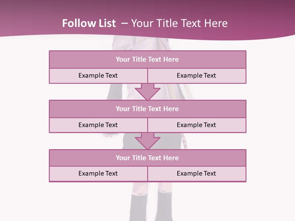 A Girl In A Short Skirt Is Standing In Front Of A Pink Background PowerPoint Template
