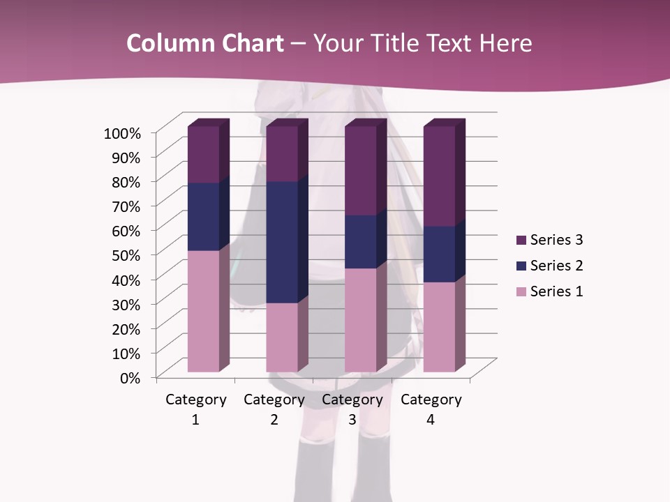 A Girl In A Short Skirt Is Standing In Front Of A Pink Background PowerPoint Template