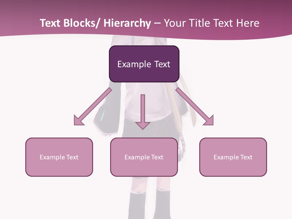 A Girl In A Short Skirt Is Standing In Front Of A Pink Background PowerPoint Template