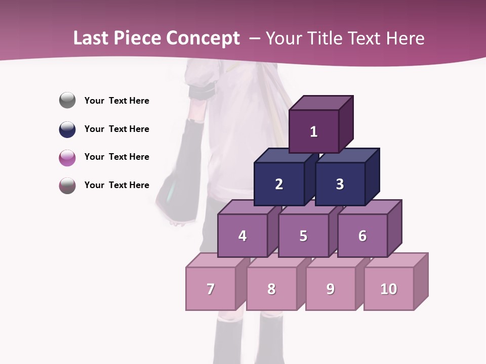 A Girl In A Short Skirt Is Standing In Front Of A Pink Background PowerPoint Template