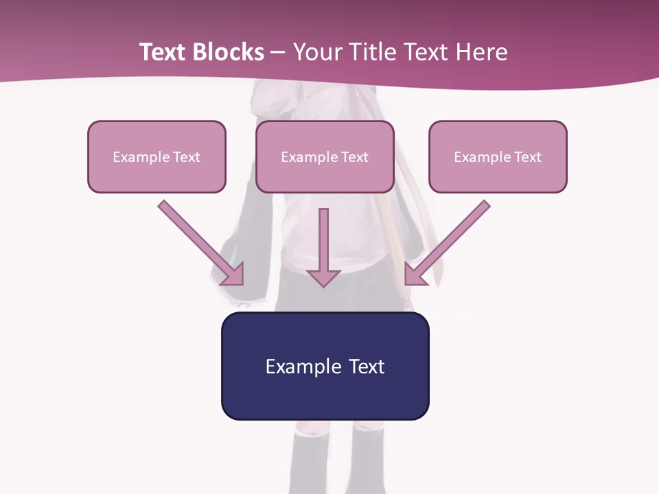 A Girl In A Short Skirt Is Standing In Front Of A Pink Background PowerPoint Template