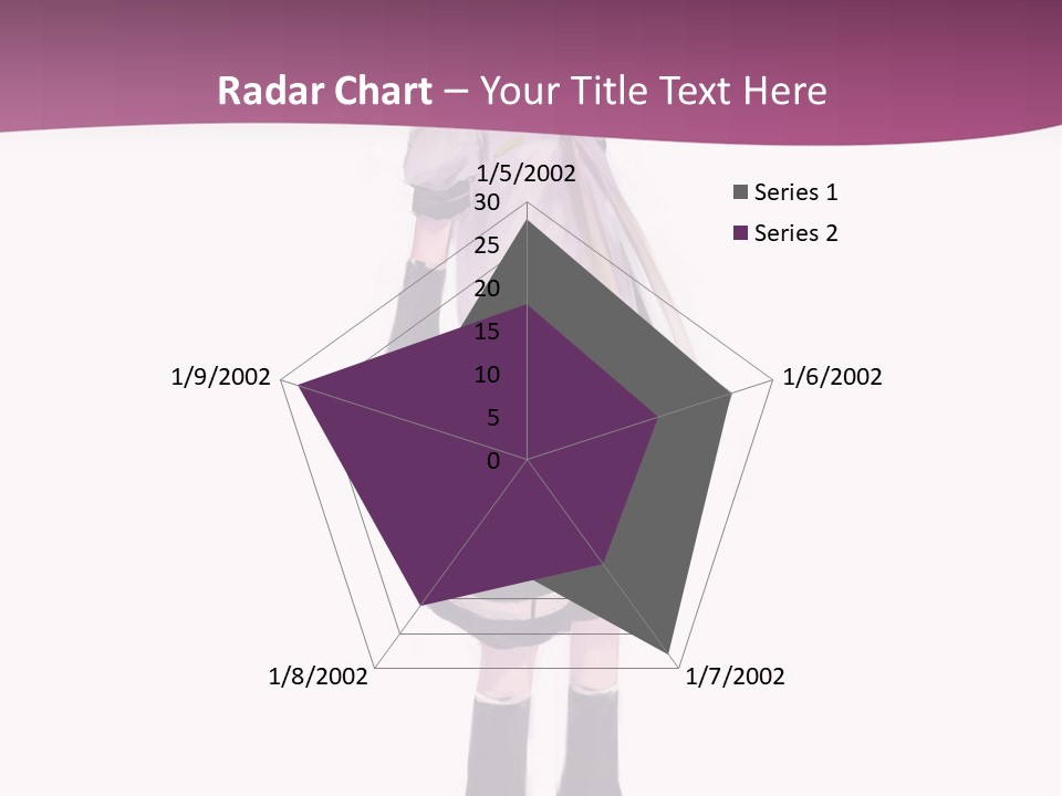 A Girl In A Short Skirt Is Standing In Front Of A Pink Background PowerPoint Template