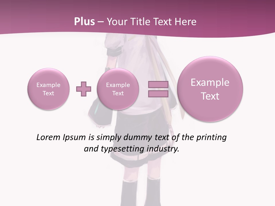 A Girl In A Short Skirt Is Standing In Front Of A Pink Background PowerPoint Template