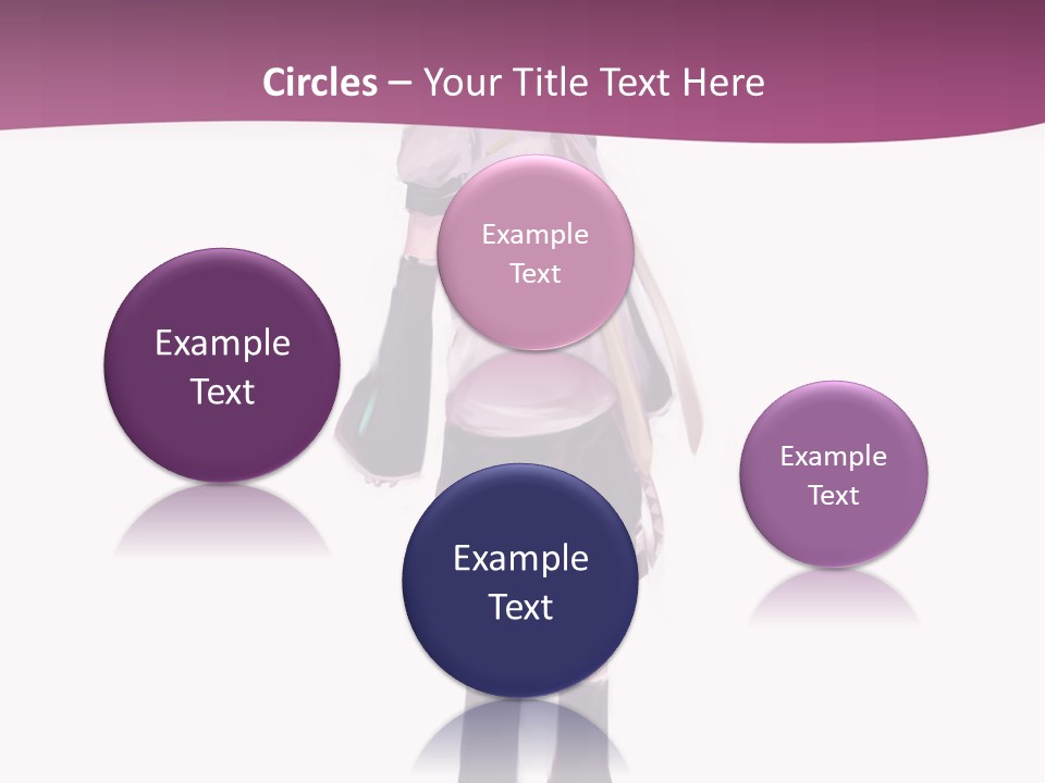 A Girl In A Short Skirt Is Standing In Front Of A Pink Background PowerPoint Template