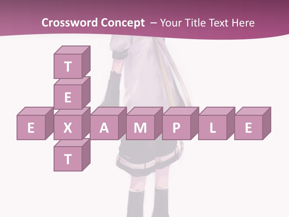 A Girl In A Short Skirt Is Standing In Front Of A Pink Background PowerPoint Template