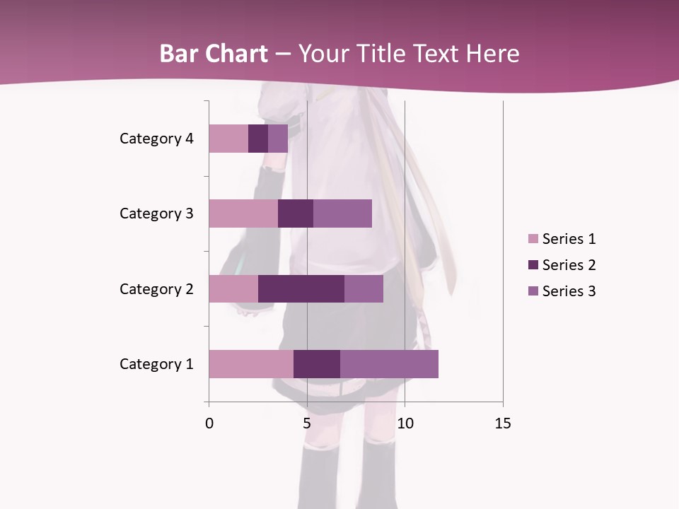 A Girl In A Short Skirt Is Standing In Front Of A Pink Background PowerPoint Template