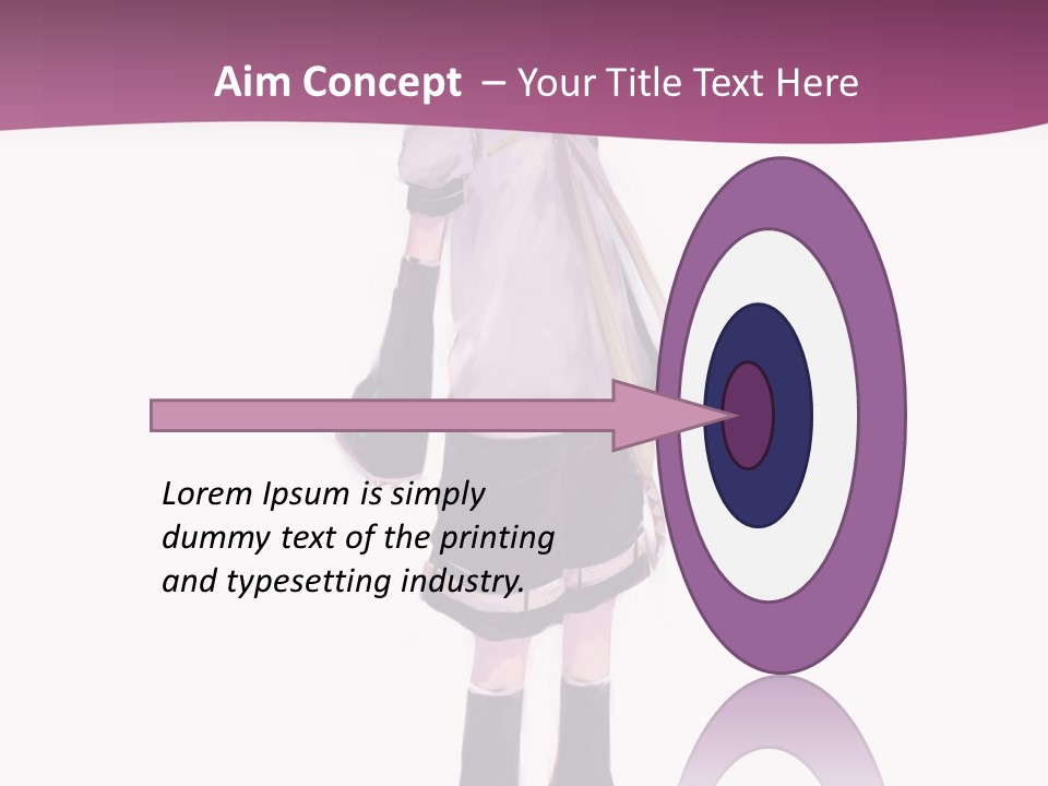 A Girl In A Short Skirt Is Standing In Front Of A Pink Background PowerPoint Template