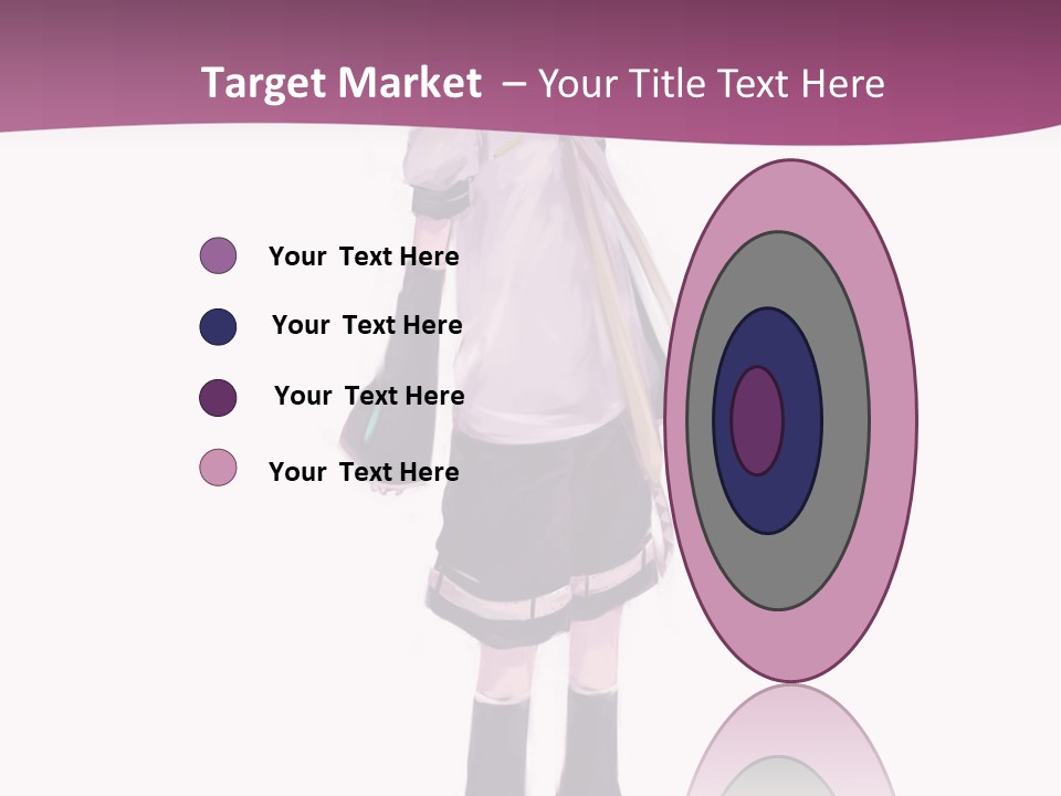 A Girl In A Short Skirt Is Standing In Front Of A Pink Background PowerPoint Template