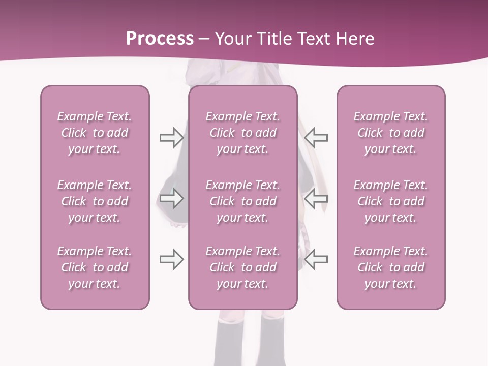 A Girl In A Short Skirt Is Standing In Front Of A Pink Background PowerPoint Template