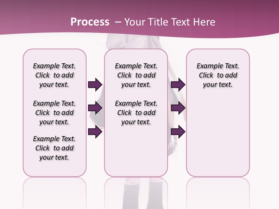 A Girl In A Short Skirt Is Standing In Front Of A Pink Background PowerPoint Template