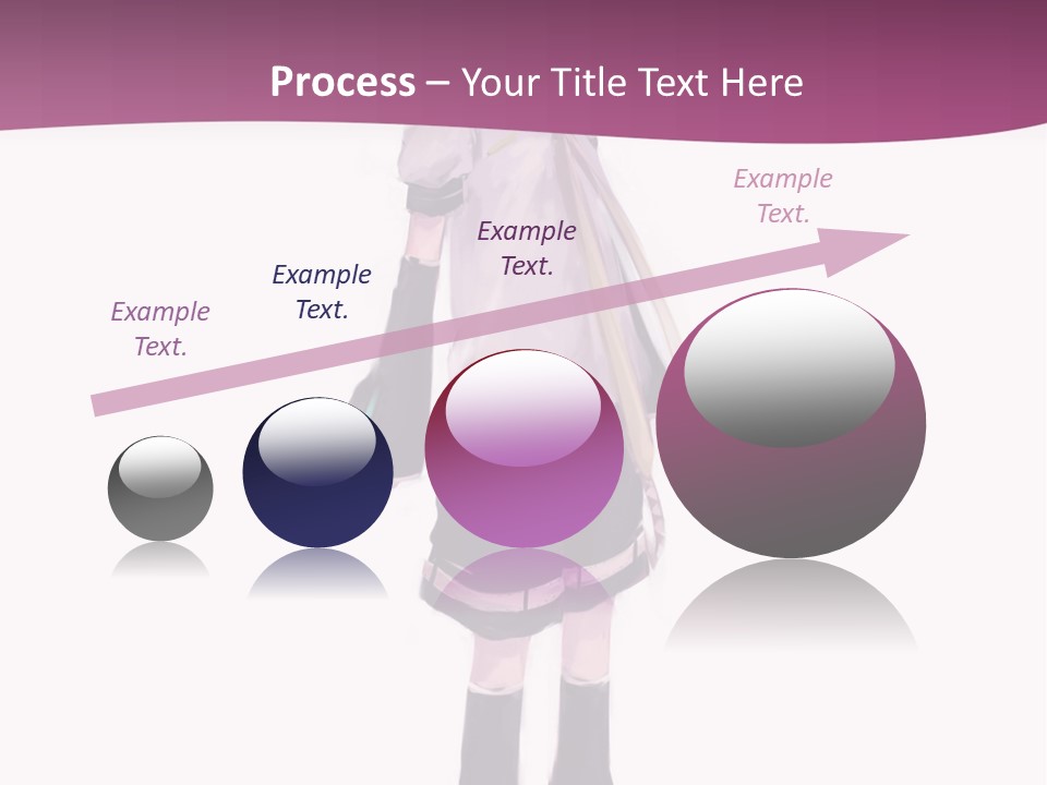 A Girl In A Short Skirt Is Standing In Front Of A Pink Background PowerPoint Template