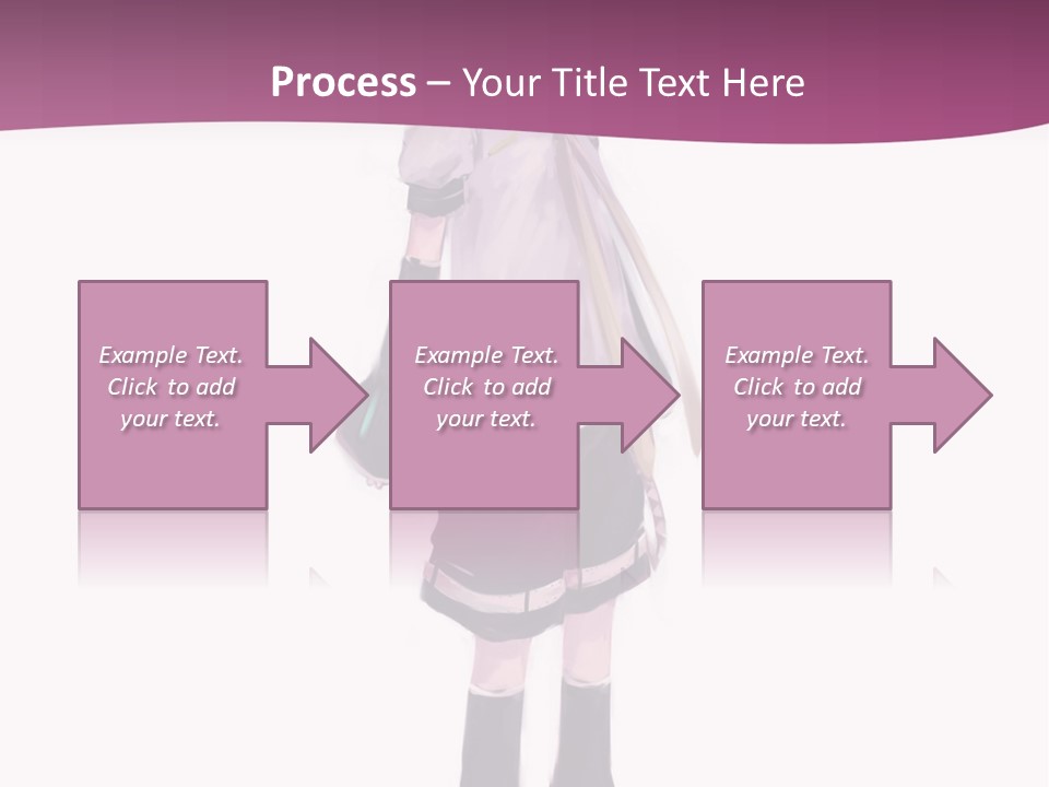A Girl In A Short Skirt Is Standing In Front Of A Pink Background PowerPoint Template