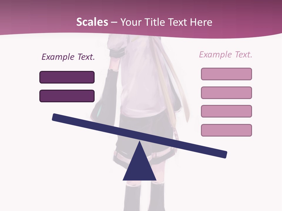 A Girl In A Short Skirt Is Standing In Front Of A Pink Background PowerPoint Template