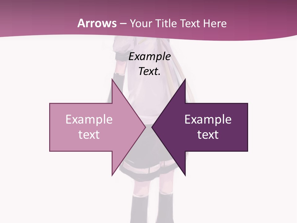 A Girl In A Short Skirt Is Standing In Front Of A Pink Background PowerPoint Template